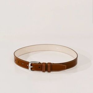 Elegant Tan Leather Belt for Women